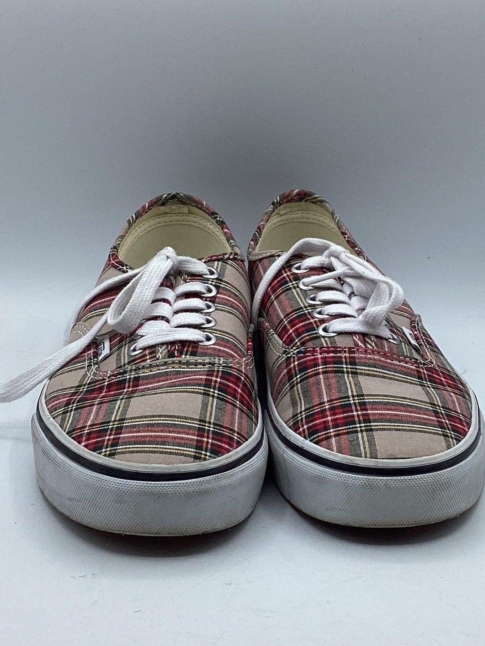 Vans Unisex Plaid Tan Shoes Women’s Size 10.5 or Men’s Size 9